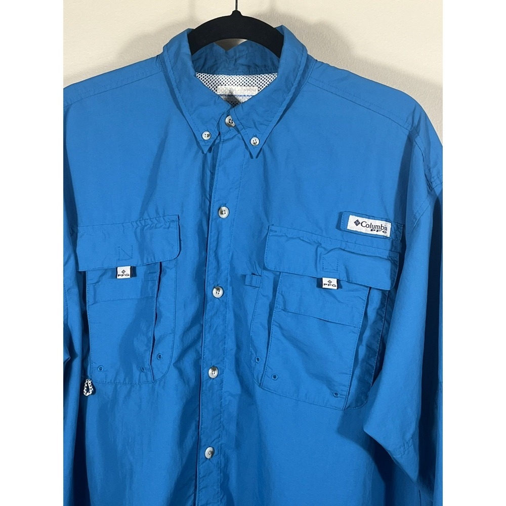 (2) Columbia PFG Shirt Mens Large Long Sleeve Vented Fishing Outdoor Bundle - Picture 3 of 16